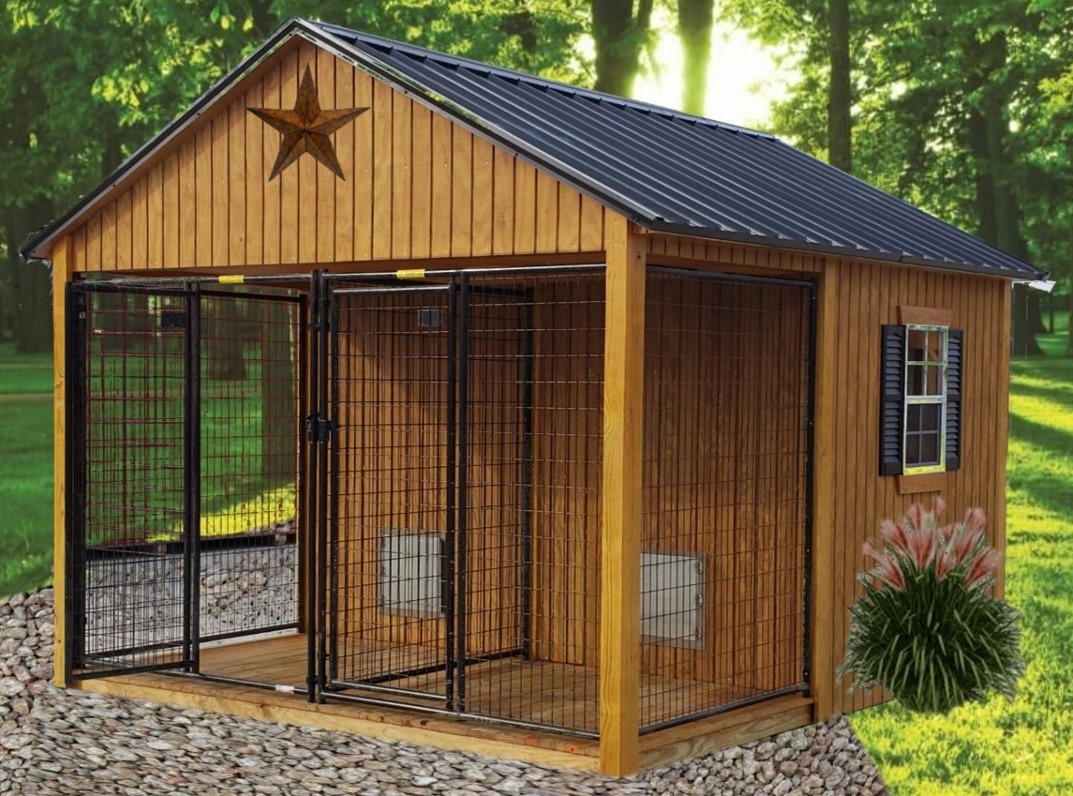 Dog shed garden