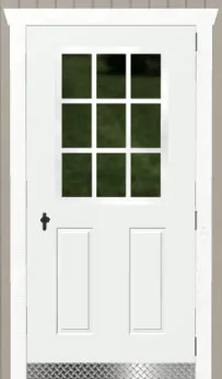 3'x6' 9 Lite Door